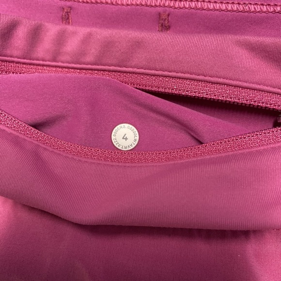Lululemon Speed Up Shorts Size 4 Pink 4" Inseam Active Running Lined - Picture 5 of 11